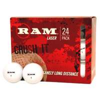 Ram Lot de 24 balles de golf laser R-44 Blanc
